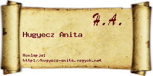 Hugyecz Anita névjegykártya